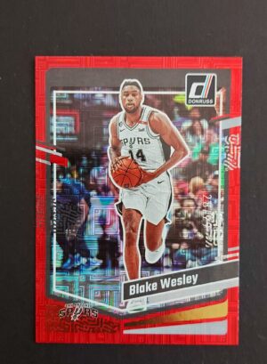 2023-24 Panini Donruss Blake Wesley #99 28/99 Red Choice