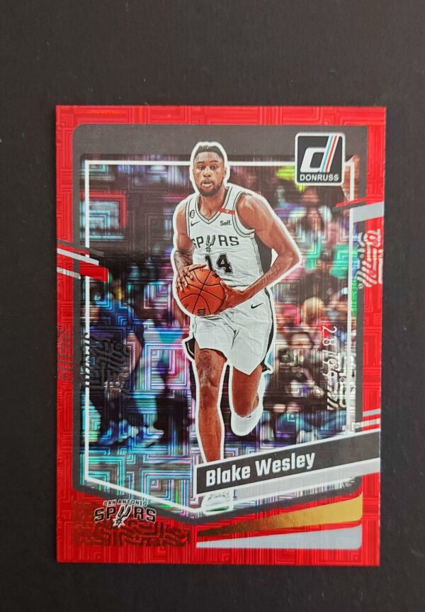 2023-24 Panini Donruss Blake Wesley #99 28/99 Red Choice