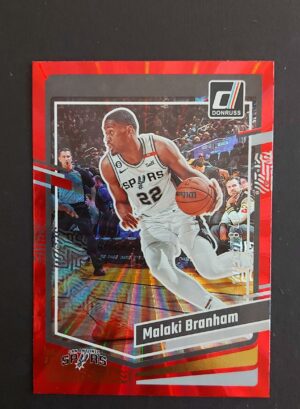 2023-24 Panini Donruss Malaki Branham #96 78/99 Red Laser