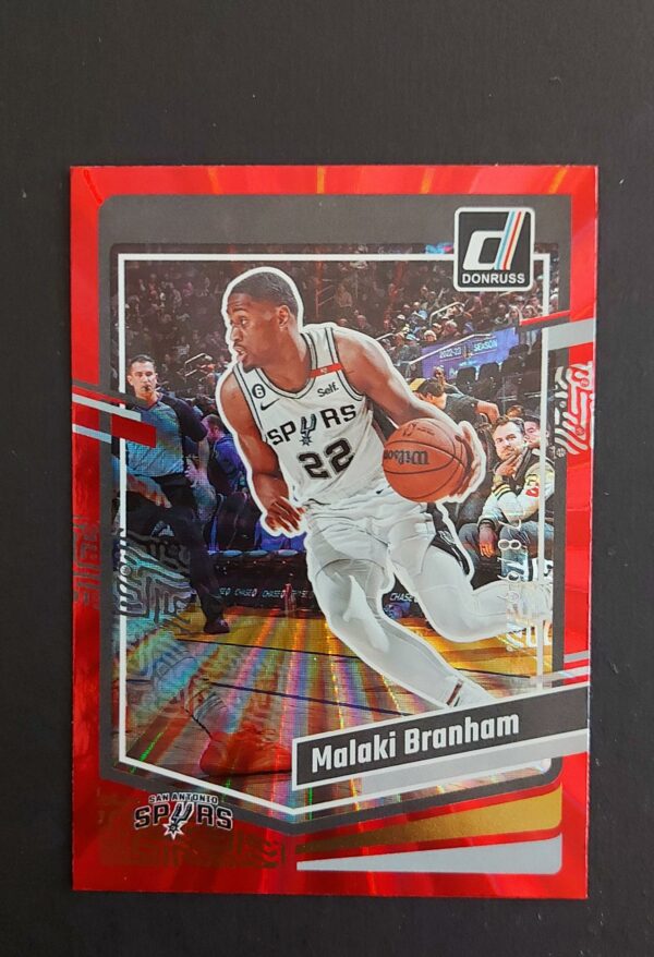 2023-24 Panini Donruss Malaki Branham #96 78/99 Red Laser