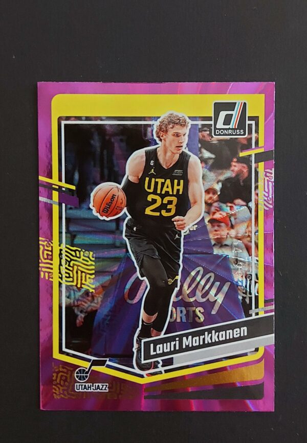 2023-24 Panini Donruss Lauri Markkanen #36 64/99 Purple Laser