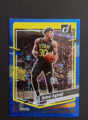 2023-24 Panini Donruss Ochai Agbaji #42 12/49 Blue Choice