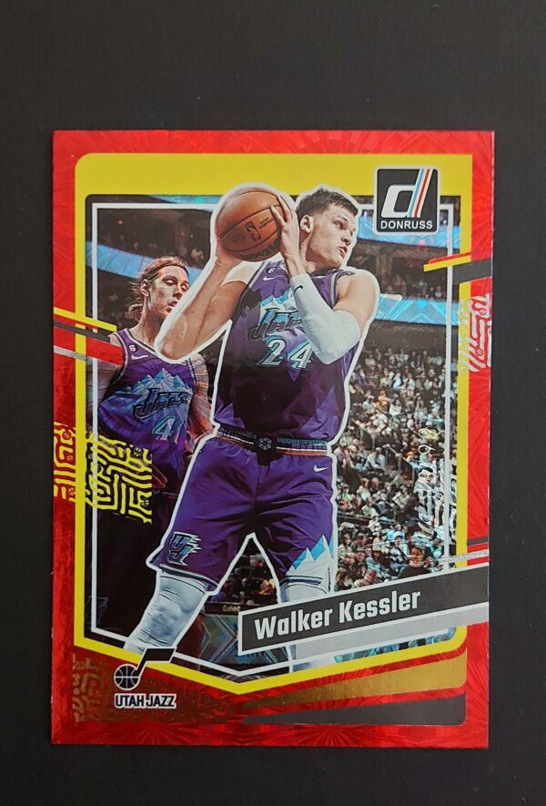 2023-24 Panini Donruss Walker Kessler #80 66/88 Red Fireworks