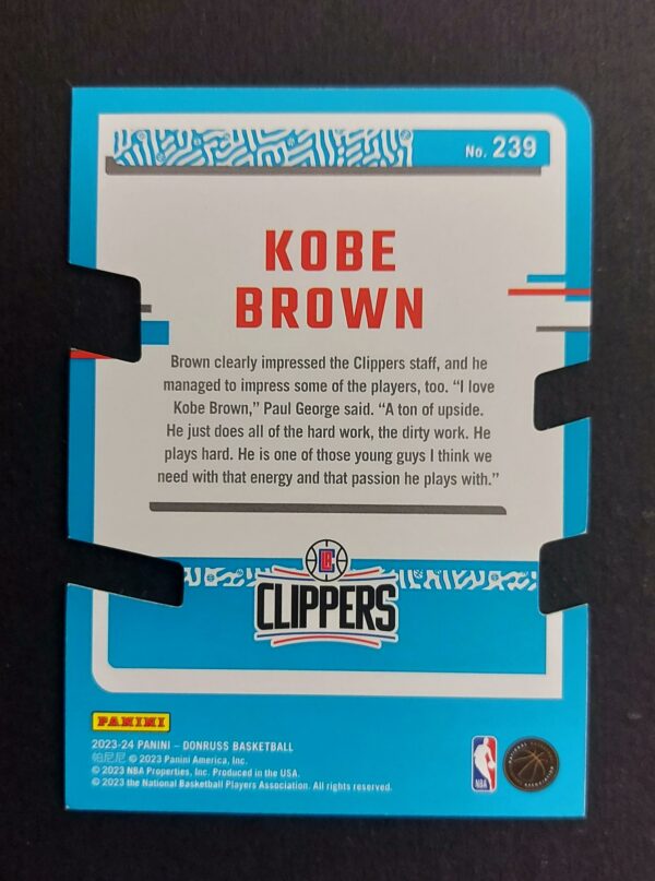 2023-24 Panini Donruss Kobe Brown #239 27/75 RC