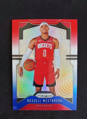 2019-20 Panini Prizm Russel Westbrook #182 Red White Blue