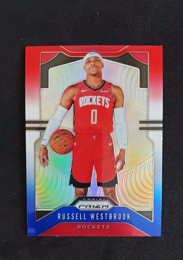 2019-20 Panini Prizm Russel Westbrook #182 Red White Blue
