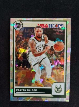 2023-24 Panini Hoops Premium Stock Damian Lillard #60 Cracked Ice