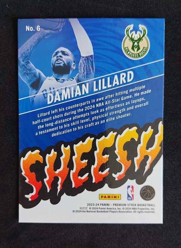 2023-24 Panini Hoops Premium Stock Sheesh Damian Lillard #6