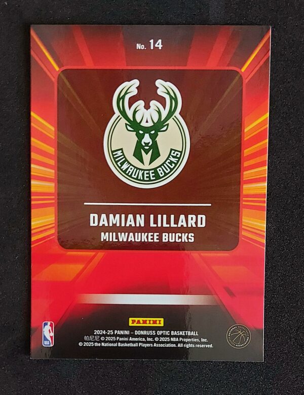 2024-25 Panini Optic Express Lane Damian Lillard #14