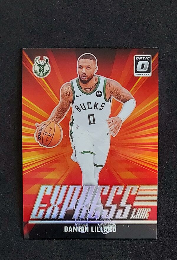 2024-25 Panini Optic Express Lane Damian Lillard #14 Silver