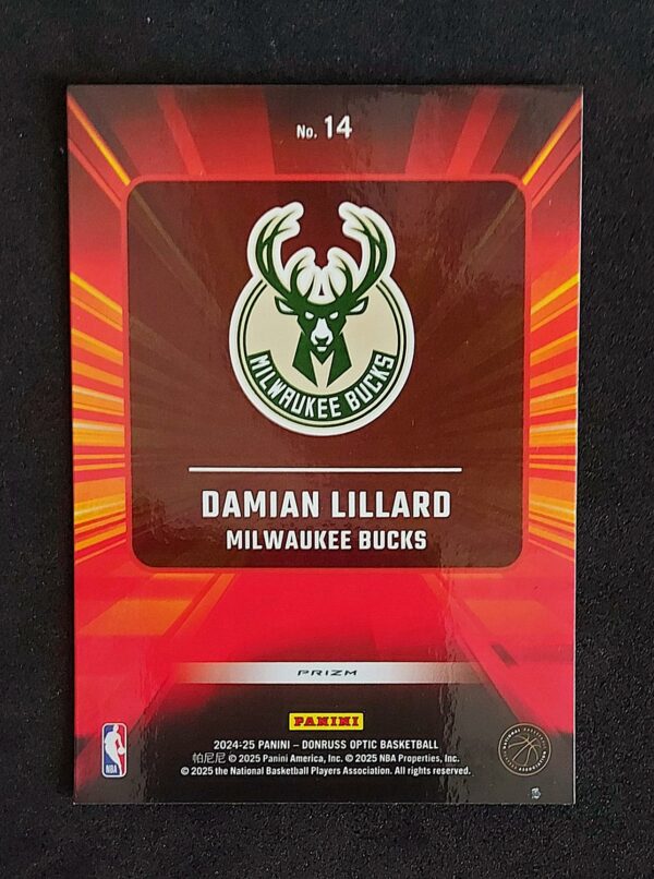 2024-25 Panini Optic Express Lane Damian Lillard #14 Silver