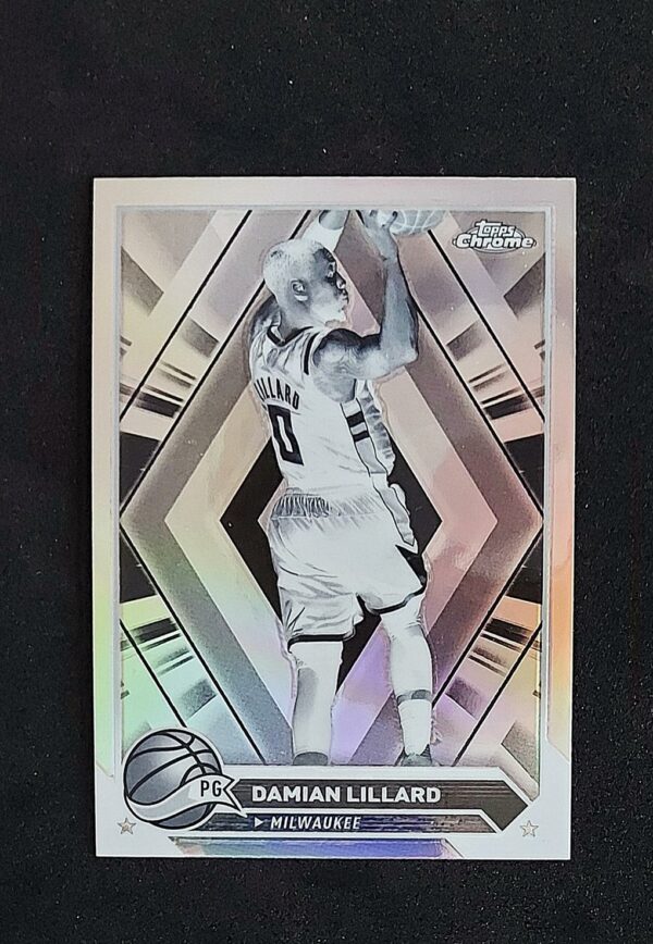 2023-24 Topps Chrome Damian Lillard #132 Negative
