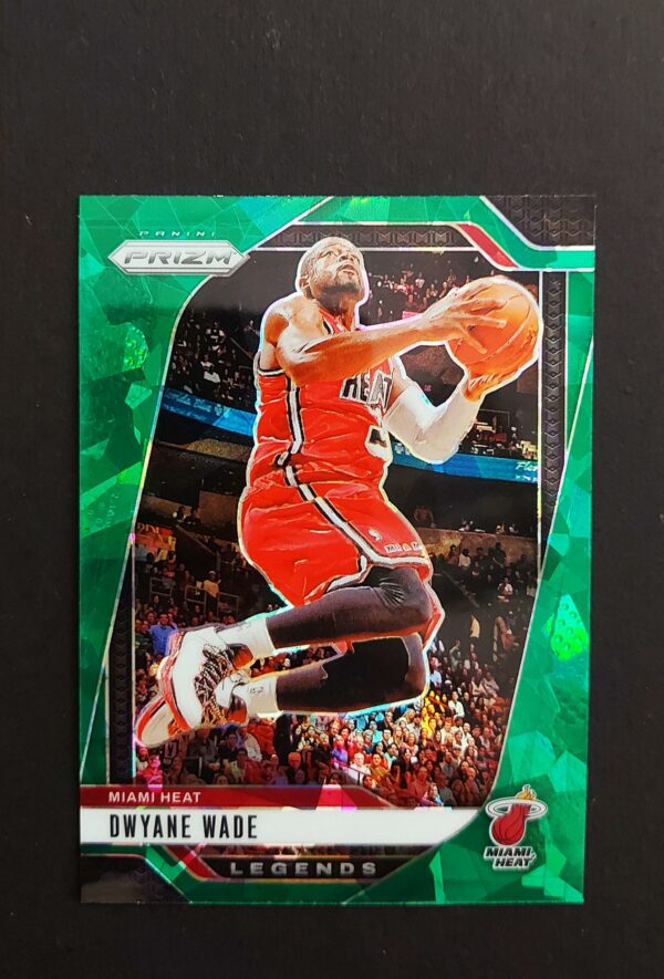 2024-25 Panini Prizm Legends Dwyane Wade #276 Green Ice