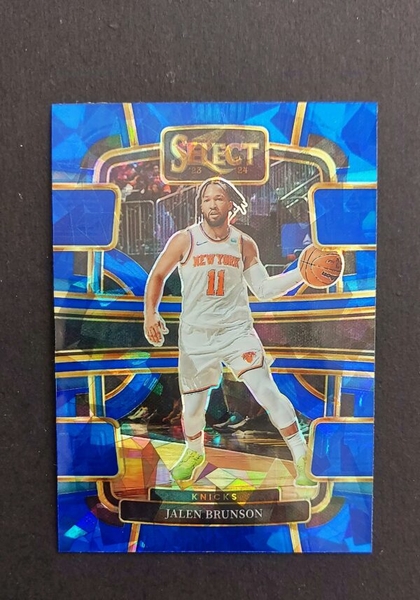 2023-24 Panini Select Jalen Brunson #7 Concourse Cracked Ice