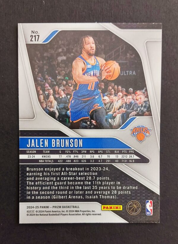 2024-25 Panini Prizm Jalen Brunson #217
