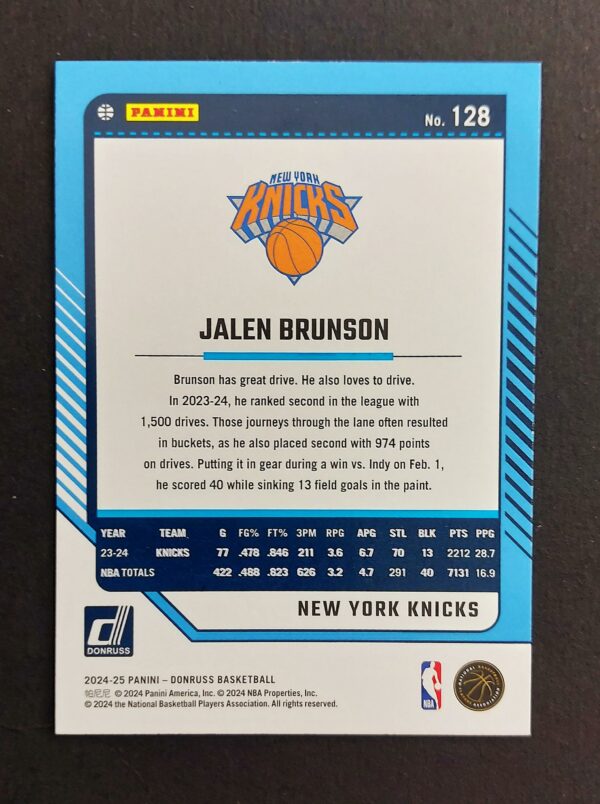 2024-25 Panini Donruss Jalen Brunson #128