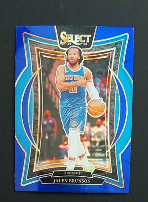2024-25 Panini Select Jalen Brunson #42 Concourse Blue Prizm