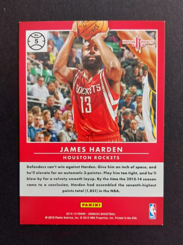 2014-15 Panini Donruss Production Line James Harden #5