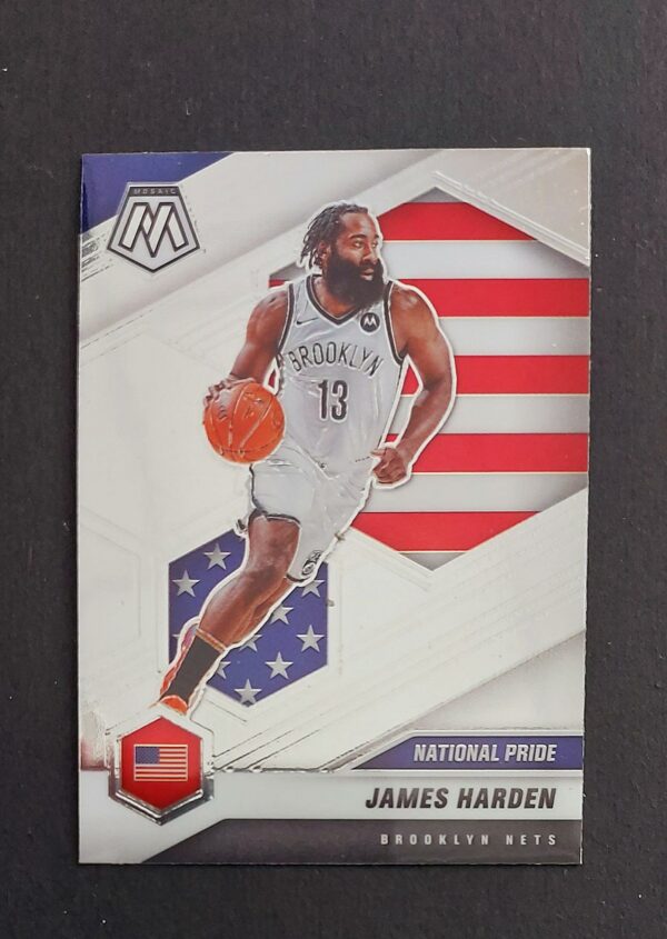 2020-21 Panini Mosaic National Pride James Harden #256