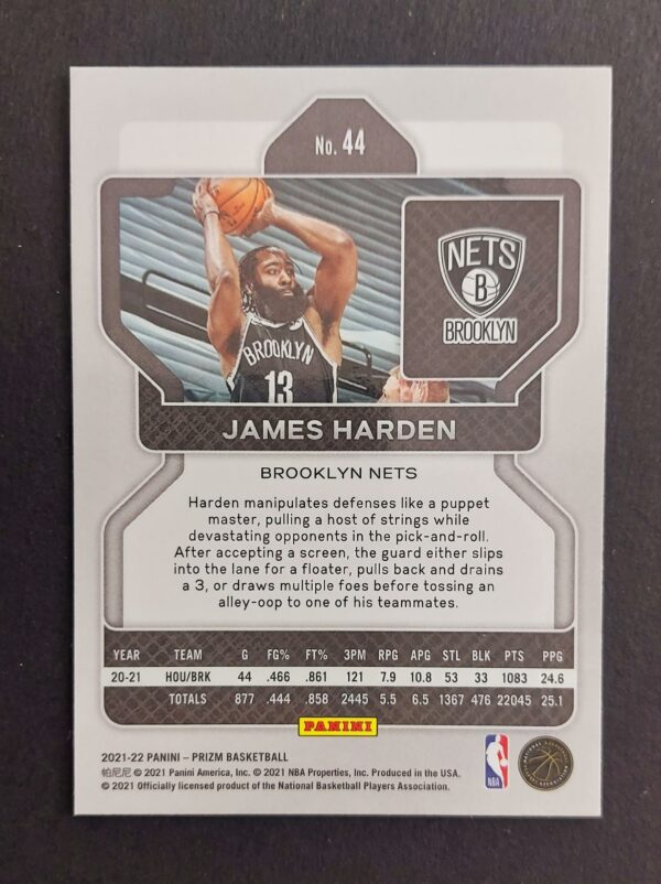 2021-22 Panini Prizm James Harden #44