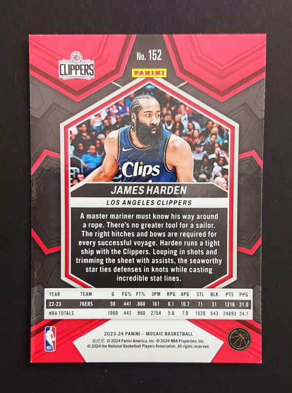 2023-24 Panini Mosaic James Harden #152