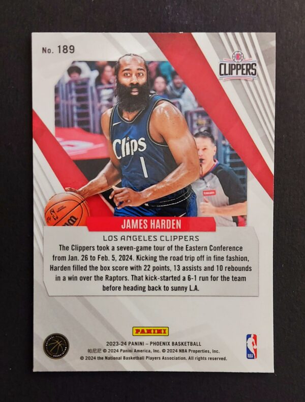 2023-24 Panini Phoenix James Harden #189 Choice