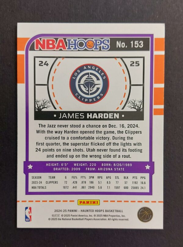 2024-25 Panini Haunted Hoops James Harden #153
