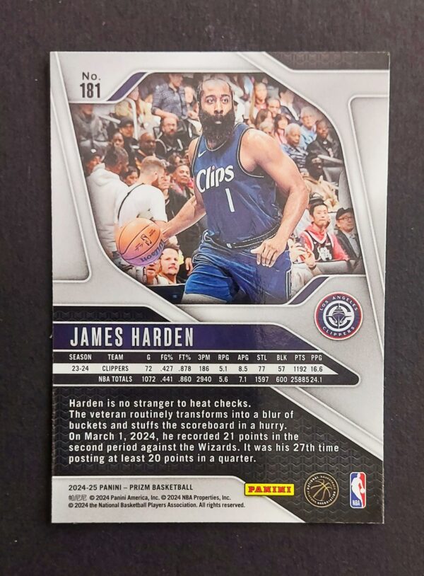 2024-25 Panini Prizm James Harden #181