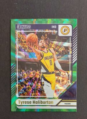 2024-25 Panini Donruss Tyrese Haliburton #191 Green Laser