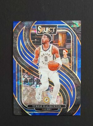 2024-25 Panini Select Tyrese Haliburton #168 Premier Level Cracked Ice