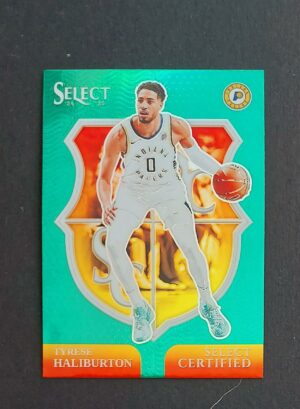 2024-25 Panini Select Certified Tyrese Haliburton #20 Green
