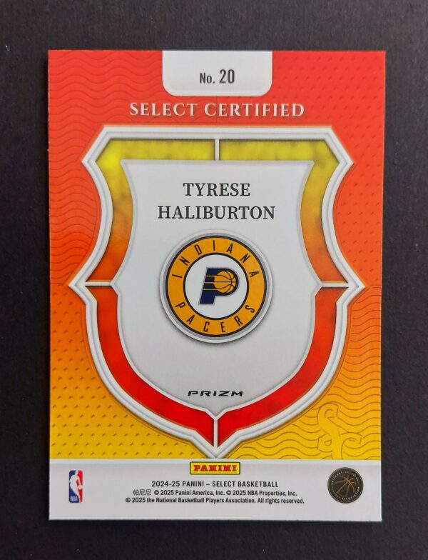 2024-25 Panini Select Certified Tyrese Haliburton #20 Green