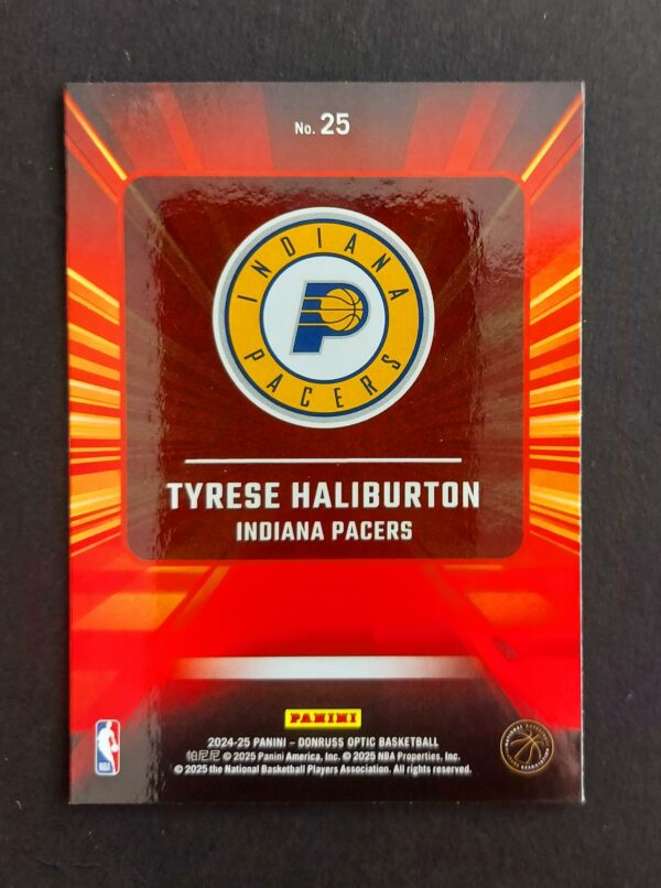 2024-25 Panini Optic Express Lane Tyrese Haliburton #25