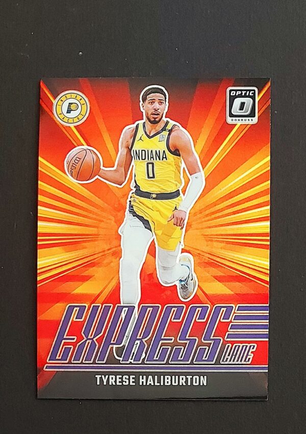 2024-25 Panini Optic Express Lane Tyrese Haliburton #25 Purple