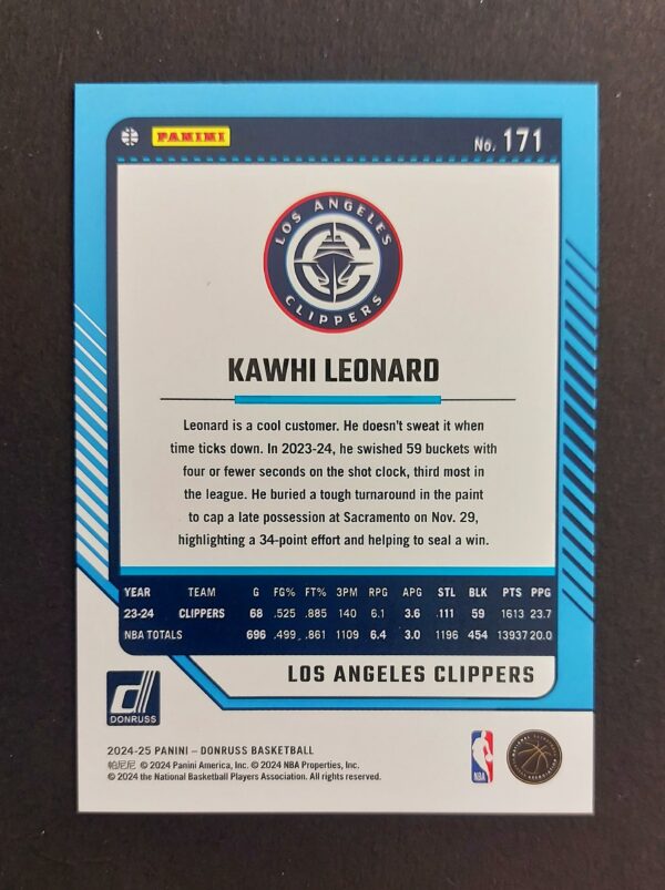 2024-25 Panini Donruss Kawhi Leonard #171 065/125