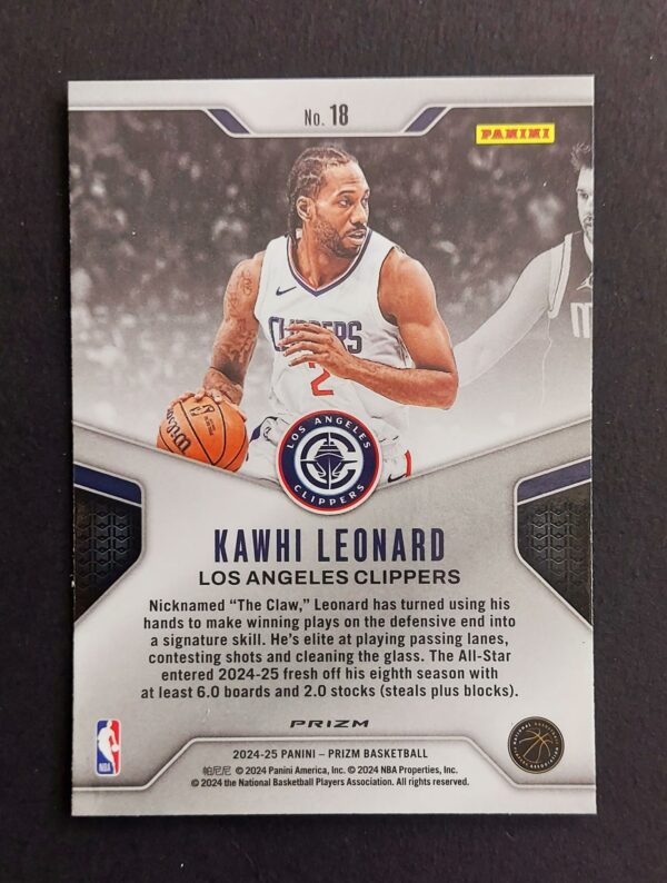 2024-25 Panini Prizm Dominance Kawhi Leonard #18 Silver