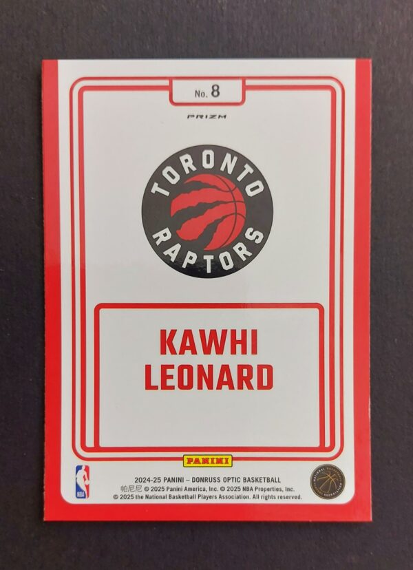 2024-25 Panini Optic Winner Stays Kawhi Leonard #8 Purple