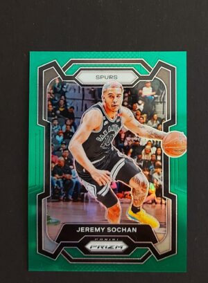 2023-24 Panini Prizm Jeremy Sochan #122 Green