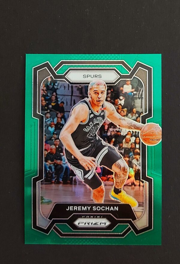 2023-24 Panini Prizm Jeremy Sochan #122 Green