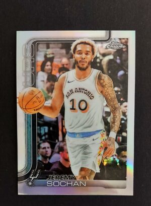 2025-26 Topps Chrome Jeremy Sochan #239 Silver
