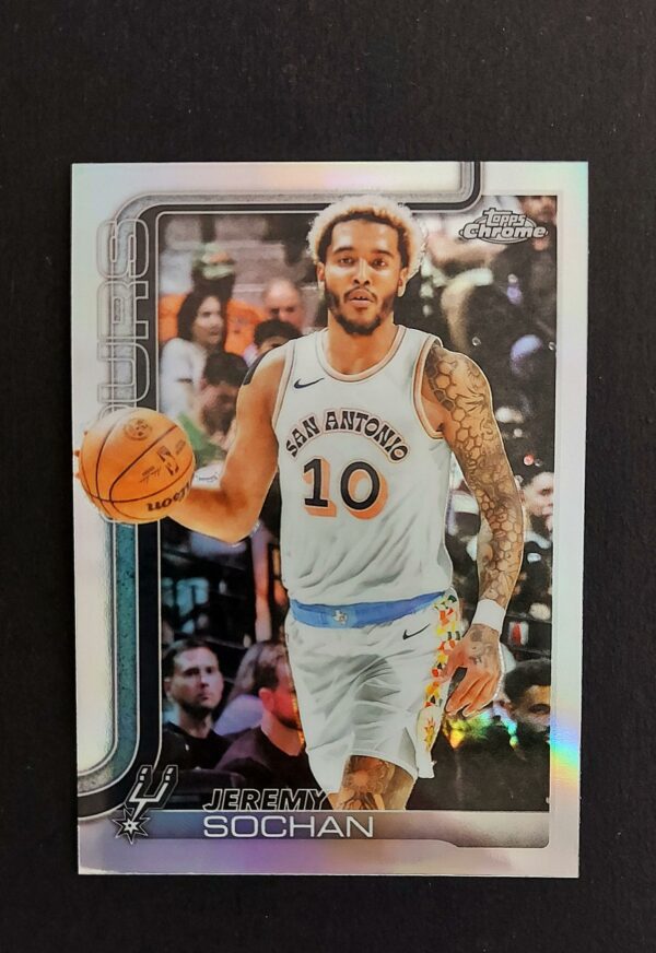 2025-26 Topps Chrome Jeremy Sochan #239 Silver