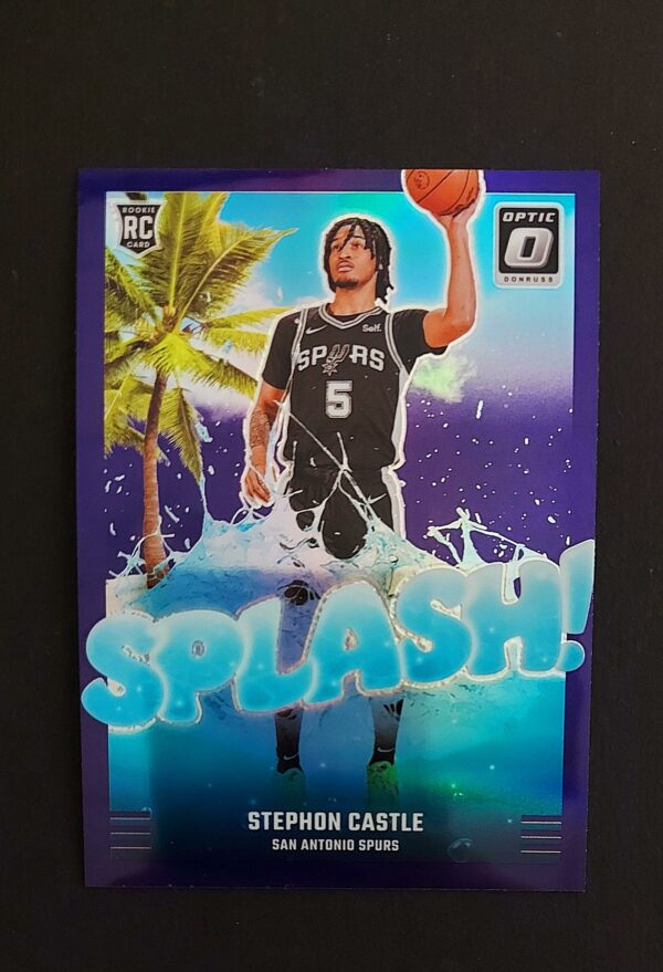 2024-25 Panini Optic Splash! Stephon Castle #14 RC Purple