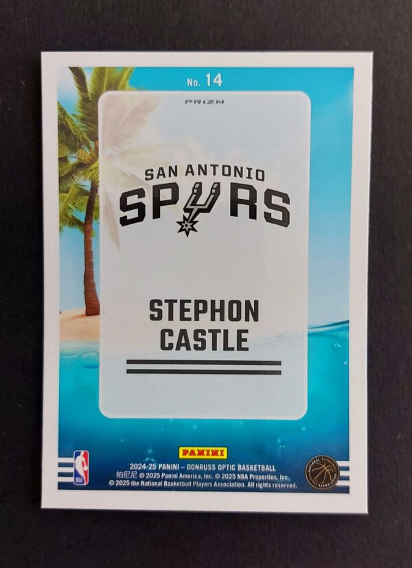 2024-25 Panini Optic Splash! Stephon Castle #14 RC Purple