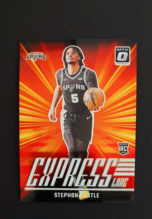 2024-25 Panini Optic Express Lane Stephon Castle #1 RC