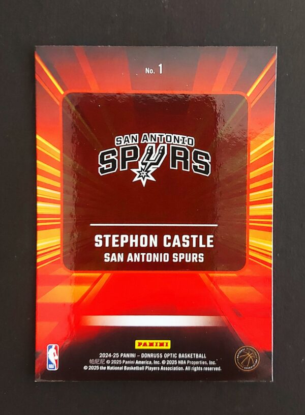 2024-25 Panini Optic Express Lane Stephon Castle #1 RC