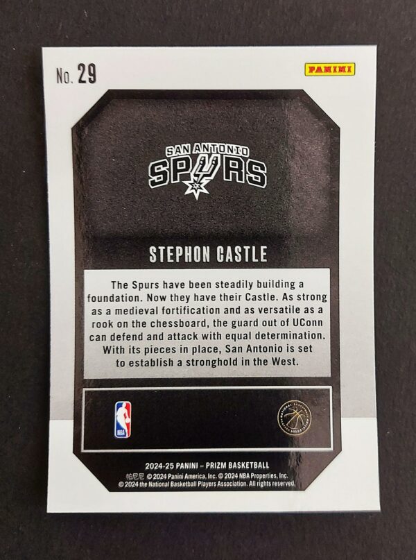 2024-25 Panini Prizm Emergent Stephon Castle #29 RC