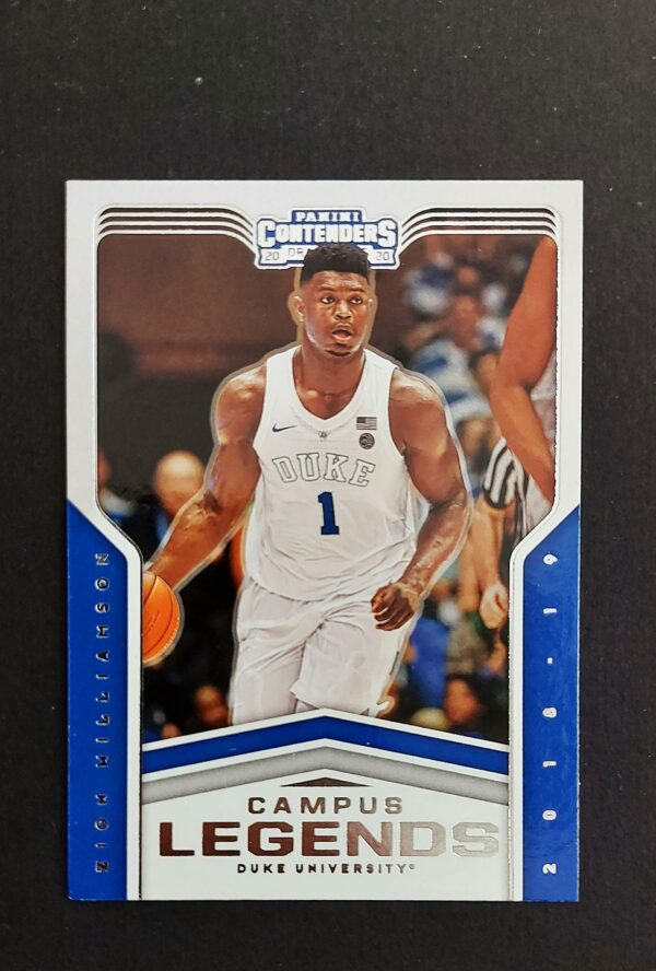 2020-21 Panini Contenders Draft Picks Campus Legends Zion Williamson #1