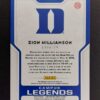 2020-21 Panini Contenders Draft Picks Campus Legends Zion Williamson #1
