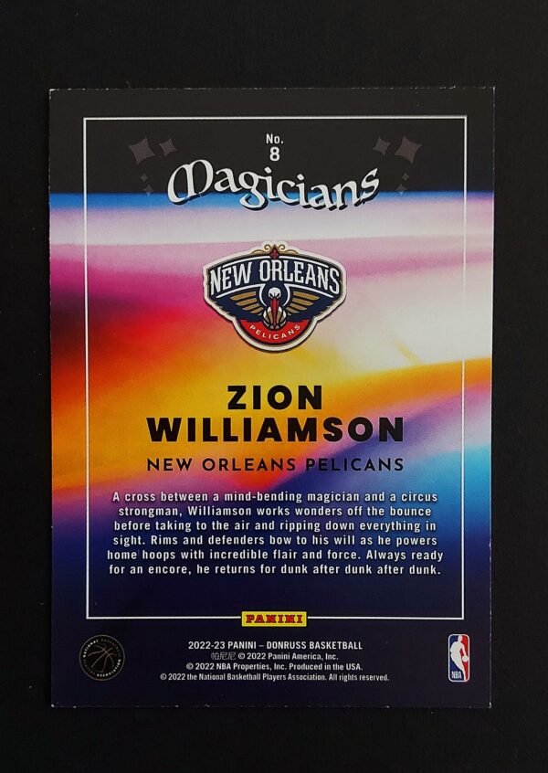 2022-23 Panini Donruss Magicians Zion Williamson #8