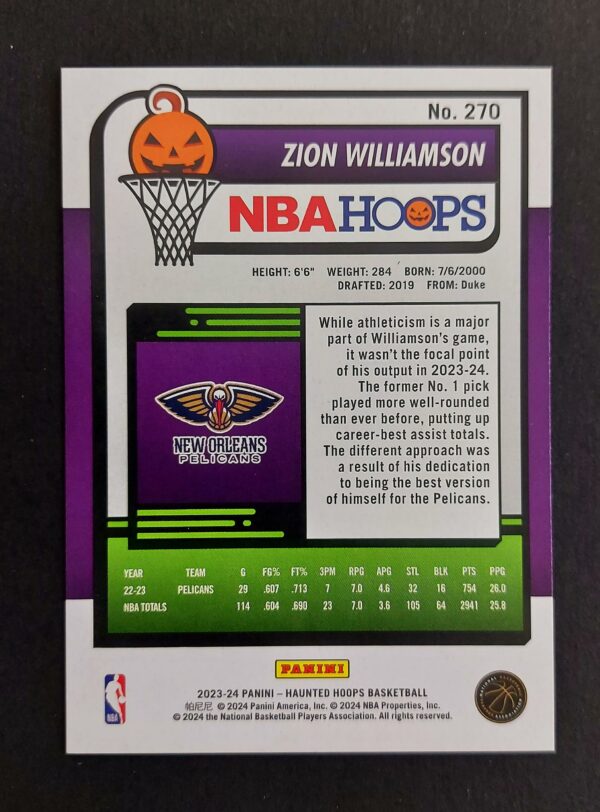 2023-24 Panini Haunted Hoops Zion Williamson #270
